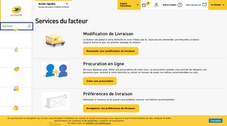 
                            5. Les services du facteur sur votre compte client - La Poste