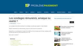 
                            9. Les sondages rémunérés, arnaque ou réalité ? - probleme-paiement