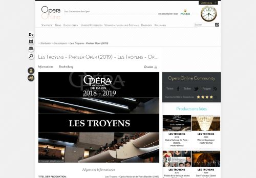 
                            12. Les Troyens - Pariser Oper (2019) (Produktion - Paris, frankreich ...