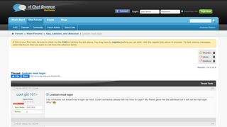 
                            1. Lesbian mod login - Chat Forums - Chat Avenue