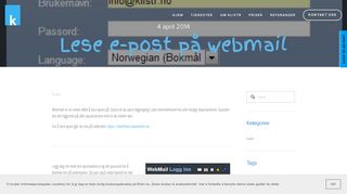 
                            5. Lese e-post på webmail - Klistr