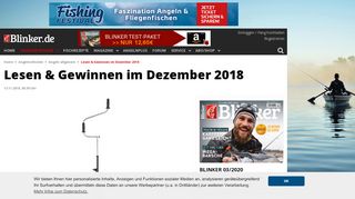 
                            9. Lesen & Gewinnen im Dezember 2018 - BLINKER