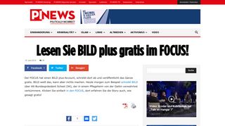 
                            13. Lesen Sie BILD plus gratis im FOCUS! | PI-NEWS