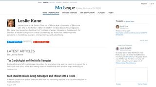 
                            6. Leslie Kane | Medscape Author