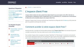 
                            5. L'espace client Free - 09 71 07 14 14 - Freebox News