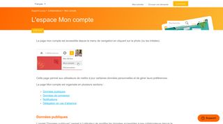 
                            5. L'espace Mon compte – Support Lucca