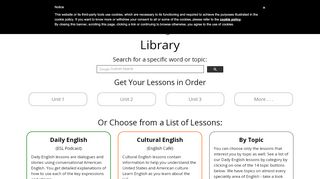 
                            2. Lesson Library – ESLPod.com