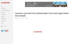 
                            8. Lessons Learned From Noisetrade: Free and Legal Music ...