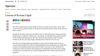 
                            11. Lessons of Korean Cupid - The Korea Times