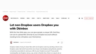 
                            6. Let non-Dropbox users Dropbox you with Dbinbox - CNET