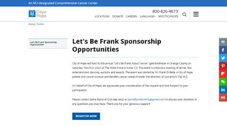 
                            12. Let's Be Frank About Cancer | City of Hope