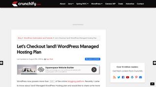 
                            9. Let's Checkout 1and1 WordPress Managed Hosting Plan • ...