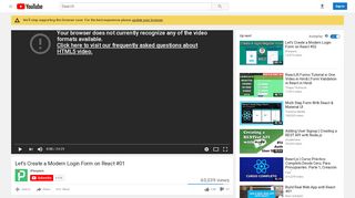 
                            8. Let's Create a Modern Login Form on React #01 - YouTube