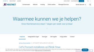 
                            10. Let's Encrypt installeren op Plesk Onyx | Hostnet