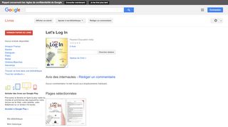 
                            8. Let's Log In - Résultats Google Recherche de Livres