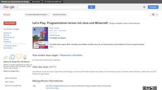 
                            8. Let‘s Play. Programmieren lernen mit Java und Minecraft: Plugins ...