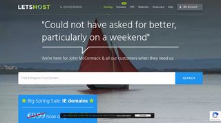 
                            7. LetsHost: Web Hosting Ireland, Domain Name Registration, VPS ...