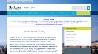 
                            5. Letter Service | Career Center - UC Berkeley Career Center