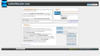 
                            7. LetterMeLater.com - Schedule Email to be Sent Later Automatically