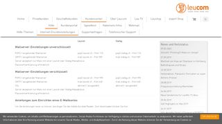 
                            4. Leucom Stafag AG - Internet-Grundeinstellungen