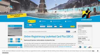
                            10. Leukerbad 365 - Online-Registrierung Leukerbad Card Plus (LBC+)