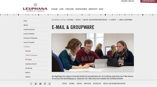 
                            3. Leuphana Universität Lüneburg: E-Mail & Groupware