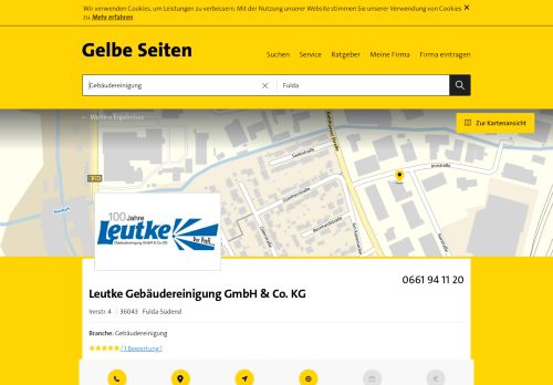 
                            11. Leutke Gebäudereinigung GmbH & Co. KG 36043 Fulda-Südend ...
