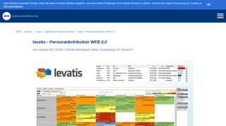 
                            9. levatis - Personaldistribution WEB 2.0 - Austria Wirtschaftsservice