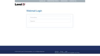 
                            7. Level 3 Communications | Webhosting Portal | Webmail Login