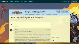 
                            7. Level cap in Knights and Dragons? | Knights and Dragons Wiki ...