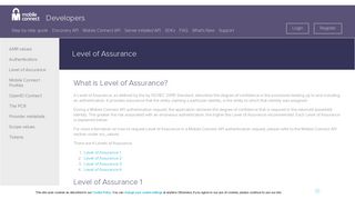 
                            8. Level of Assurance | Mobile Connect Developer Portal