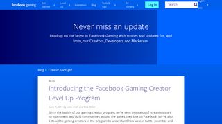 
                            9. Level Up program - Facebook