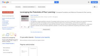 
                            10. Leveraging the Potentials of Peer Learning: Conceptual Foundations ...
