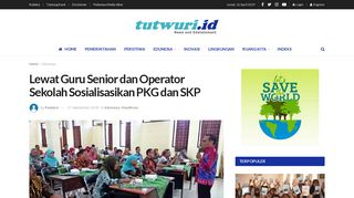 
                            8. Lewat Guru Senior dan Operator Sekolah Sosialisasikan PKG dan ...