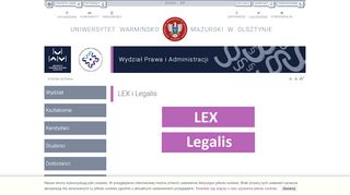 
                            4. LEX i Legalis - Wydział Prawa i Administracji - UWM