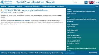 
                            6. LEX STUDENT PRAWA - wersja bezpłatna dla studentów | Wydział ...
