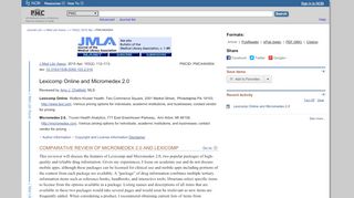 
                            6. Lexicomp Online and Micromedex 2.0 - NCBI - NIH