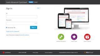 
                            1. Lexis Advance Quicklaw - Sign In | LexisNexis