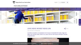 
                            12. Lexis Nexis wordt Nexis Uni - Hogeschool van Amsterdam