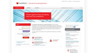 
                            3. LexisNexis® Anti-Money Laundering Solutions - Sign In