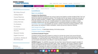 
                            4. LexisNexis | Electronic Resources | Library - New York Law School