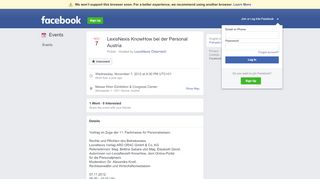 
                            13. LexisNexis KnowHow bei der Personal Austria - Facebook