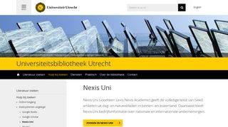 
                            10. LexisNexis - Universiteitsbibliotheek Utrecht - Universiteit Utrecht