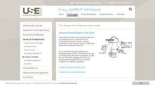 
                            12. Lexware Anwendungen in der Cloud : USE Projektmanagement GmbH