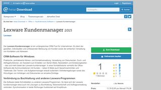 
                            10. Lexware Kundenmanager | heise Download