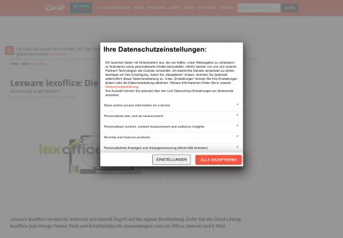 
                            9. Lexware lexoffice: Die Cloud-Buchhaltung im Test - CHIP