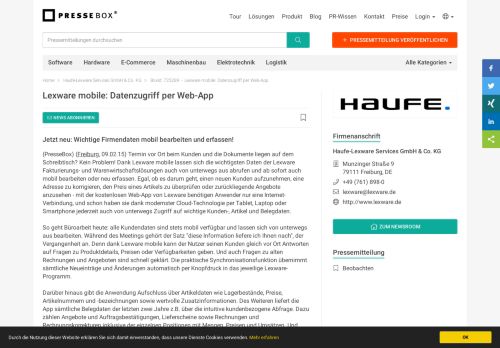 
                            10. Lexware mobile: Datenzugriff per Web-App - Haufe-Lexware GmbH ...
