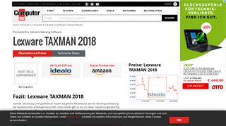 
                            12. Lexware TAXMAN 2018 - COMPUTER BILD
