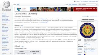 
                            10. Leyte Normal University - Wikipedia