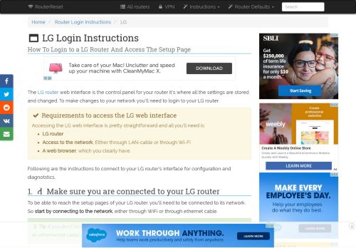 
                            2. LG Login: How to Access the Router Settings | RouterReset